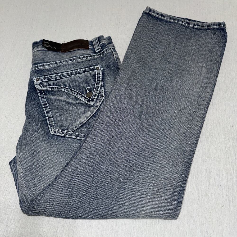 CJ BLACK Low Rise Bootcut Distressed Blue Jean Denim NEW Mens Sz 32 X30 NWT